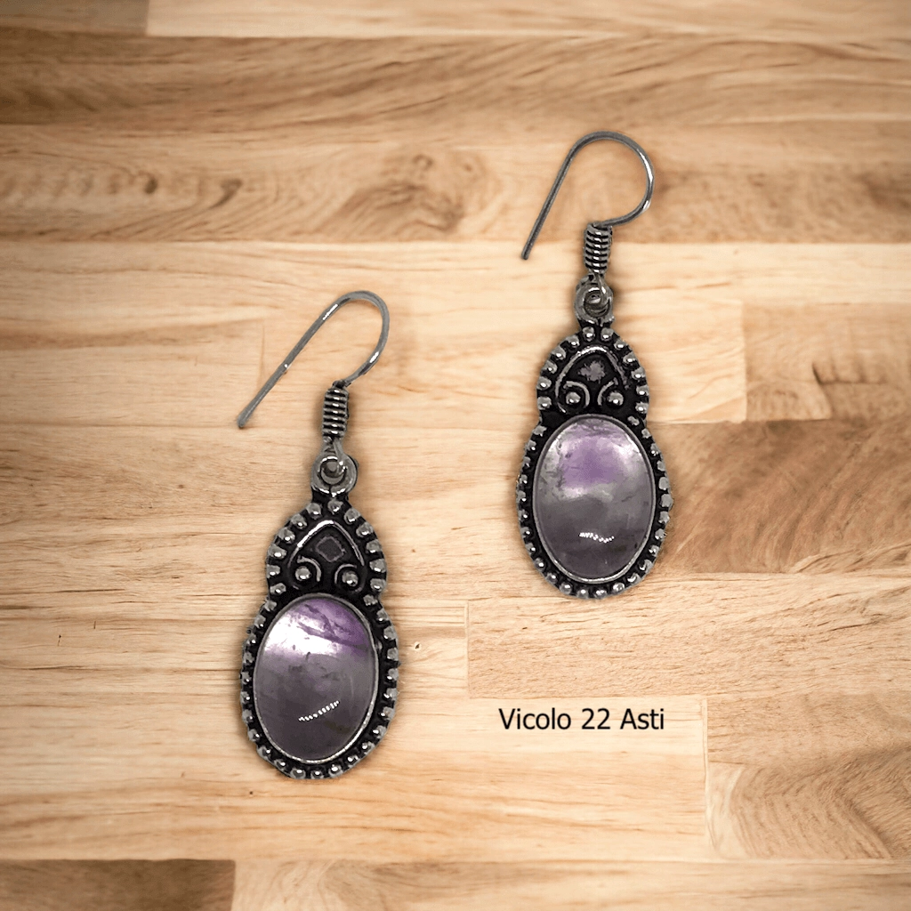 Vicolo 22 - IN AGGIORNAMENTO SH412 Amethyst Drop Orecchini Ametista